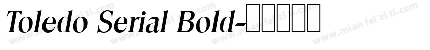 Toledo Serial Bold字体转换